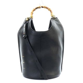 オルセット バンブーワンショルBAG ハンドバッグ ワンハンドル 黒