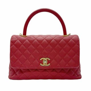 シャネル(CHANEL)のシャネル CHANEL ハンドバッグ ショルダーバッグ ココハンドル29 キャビアスキンレザー レッド レディース 送料無料【中古】 z0578(ハンドバッグ)