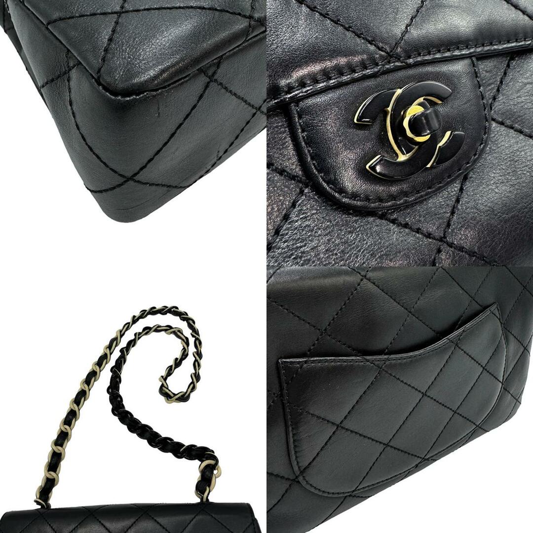 CHANEL(シャネル)のシャネル CHANEL ショルダーバッグ レザー ブラック レディース 送料無料【中古】 z0583 レディースのバッグ(ショルダーバッグ)の商品写真