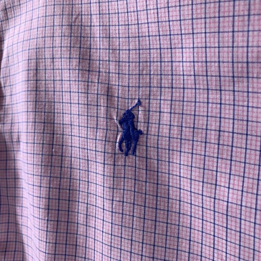 POLO RALPH LAUREN(ポロラルフローレン)のラルフローレン BLAKE 格子柄 チェック ボタンダウン シャツ ピンク XL メンズのトップス(シャツ)の商品写真