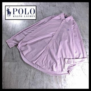 ポロラルフローレン(POLO RALPH LAUREN)のラルフローレン BLAKE 格子柄 チェック ボタンダウン シャツ ピンク XL(シャツ)