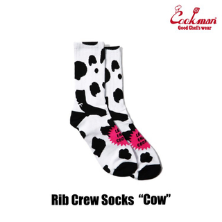 COOKMAN Crew Socks Cow ソックス 靴下(ソックス)