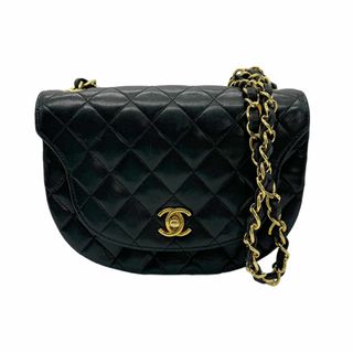 シャネル(CHANEL)のシャネル CHANEL 斜め掛けショルダーバッグ マトラッセ レザー/メタル ブラック/ゴールド レディース 送料無料【中古】 z0602(ショルダーバッグ)