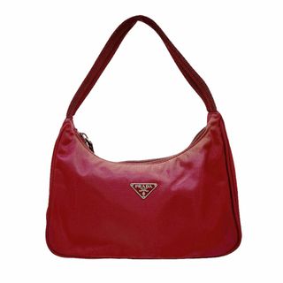 プラダ(PRADA)のプラダ PRADA ハンドバッグ ナイロン ダークレッド シルバー レディース 送料無料【中古】 z0636(ハンドバッグ)