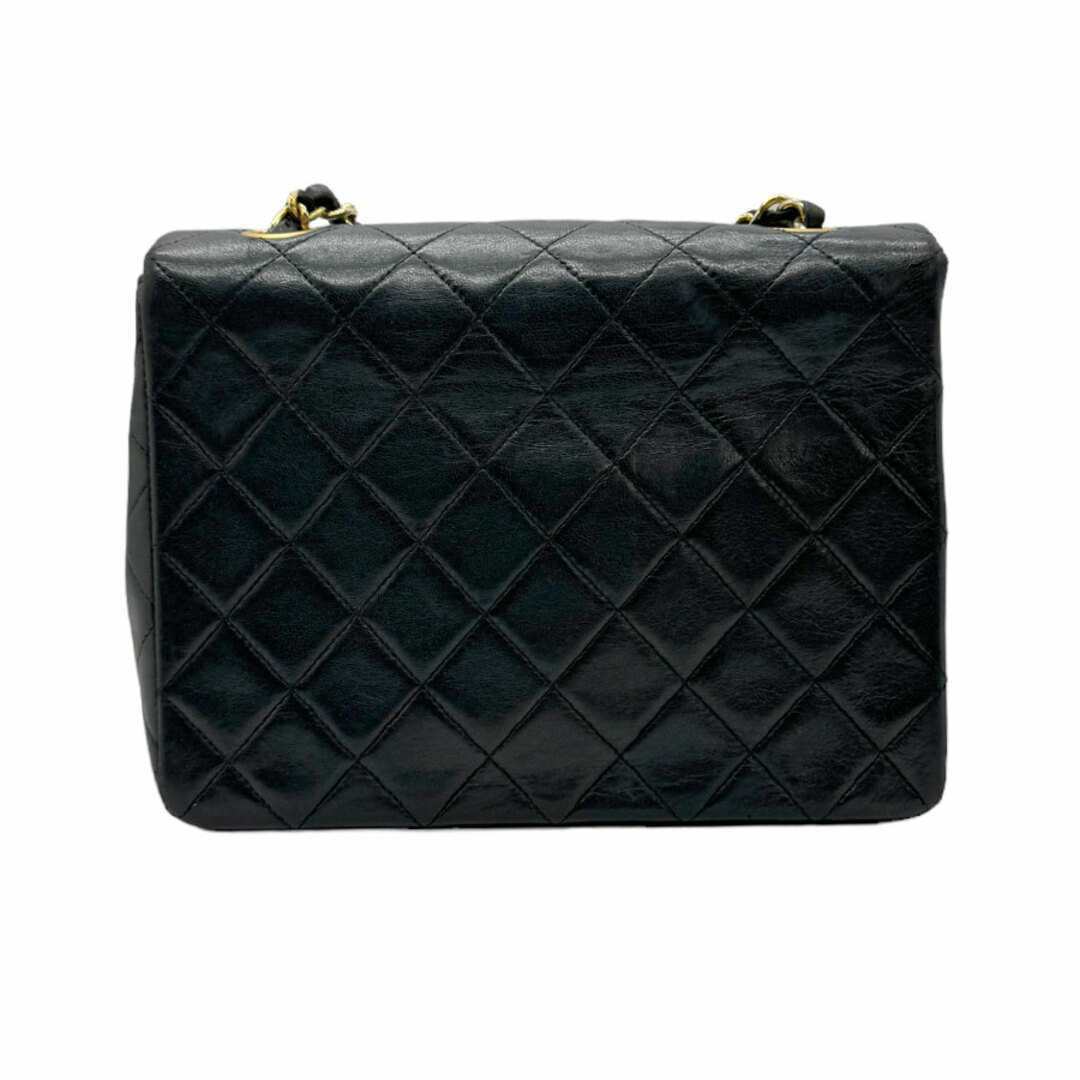 CHANEL(シャネル)のシャネル CHANEL ショルダーバッグ チェーンショルダーバッグ マトラッセ レザー/メタル ブラック/ゴールド レディース 送料無料【中古】 z0639 レディースのバッグ(ショルダーバッグ)の商品写真