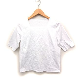 leilian - レリアン Leilian ダッチネック 半袖Tシャツ カットソー 無地 コットン