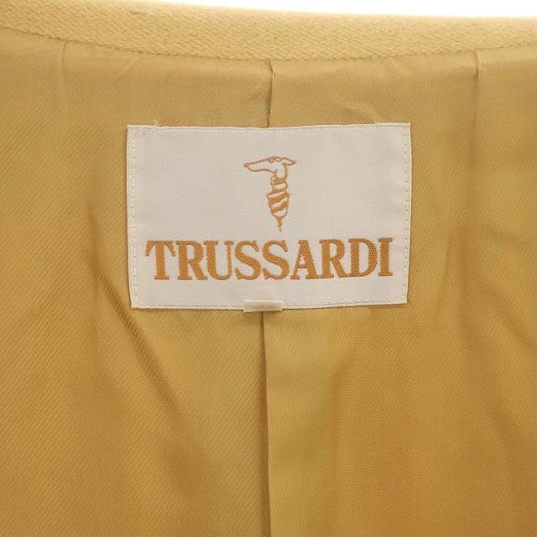 Trussardi(トラサルディ)のトラサルディ コート アウター ロング ベルト付き バックスリット 40 L 黄 レディースのジャケット/アウター(その他)の商品写真