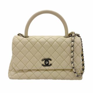 シャネル(CHANEL)のシャネル CHANEL ハンドバッグ ショルダーバッグ ココハンドル キャビアスキンレザー/メタル グレージュ レディース 送料無料【中古】 z0606(ハンドバッグ)