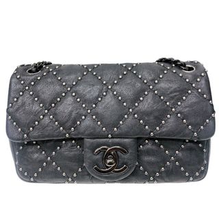 　シャネル CHANEL ミニマトラッセチェーンショルダー ブラック/SV金具 カーフ カーフ/スタッズ/SV金具 レディース ショルダーバッグ