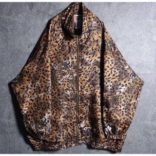 Leopard Print 2XL Oversized Silk Blouson(ブルゾン)