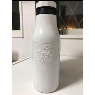 スターバックス(Starbucks)のステンレスロゴボトルマットホワイト473ml(タンブラー)