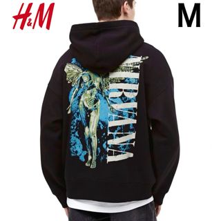 エイチアンドエム(H&M)の新品 H&M × ニルヴァーナ NIRVANA パーカー 天使ロゴ M(パーカー)