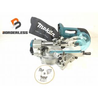 マキタ(Makita)の☆美品☆makita マキタ 190mm 18V+18V=36V 充電式スライドマルノコ LS714D 青/ブルー 本体のみ 電動工具 切断機 木工 大工道具 89386(工具)