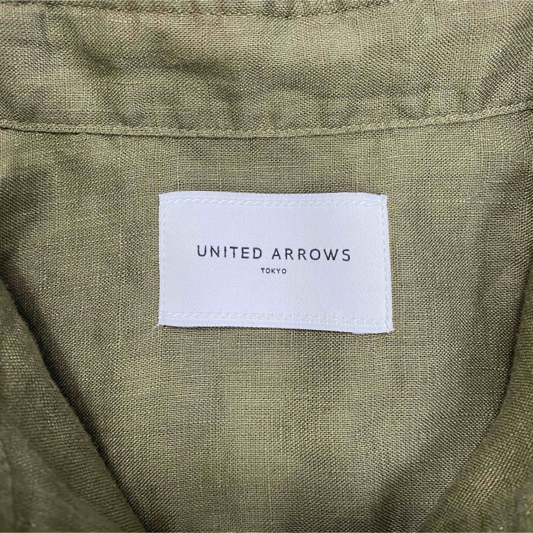 UNITED ARROWS(ユナイテッドアローズ)のUNITED ARROWS★新品★ UWSC リネン スリット ロングシャツ レディースのトップス(シャツ/ブラウス(長袖/七分))の商品写真