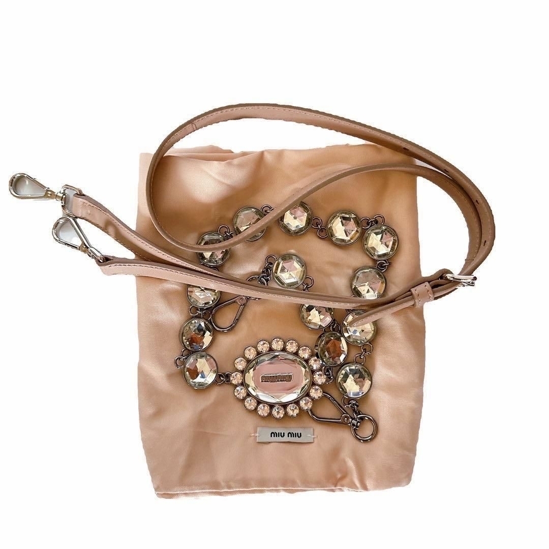 miumiu(ミュウミュウ)のmiumiu ミュウミュウ バッグ  マテラッセ ナッパクリスタル ブランド レディースのバッグ(ハンドバッグ)の商品写真