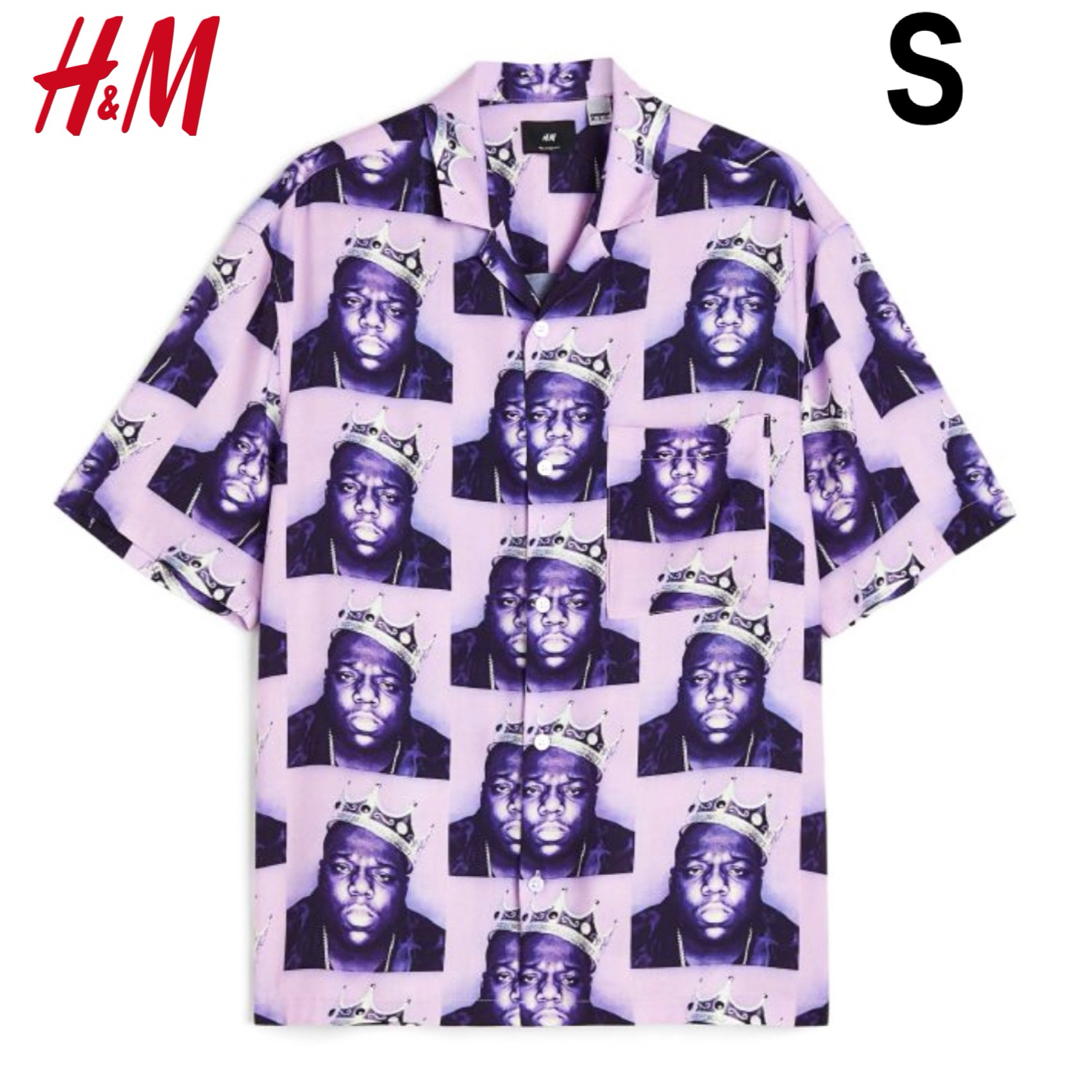 H&M(エイチアンドエム)の新品 H&M × ノートリアス B.I.G. コラボ シャツ HIP-HOP S メンズのトップス(シャツ)の商品写真