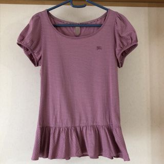 バーバリーブルーレーベル(BURBERRY BLUE LABEL)のバーバリー　トップス　美品(Tシャツ(半袖/袖なし))