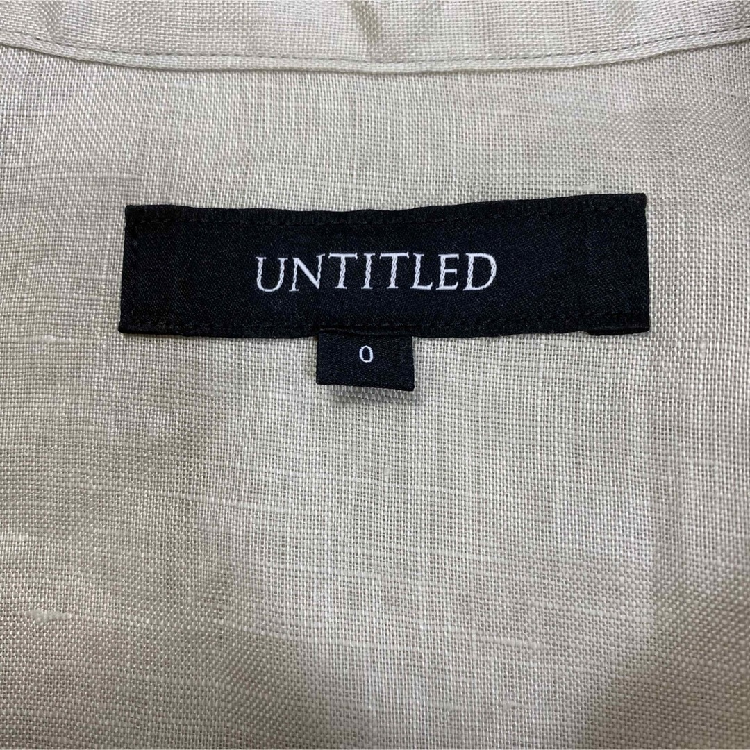 UNTITLED(アンタイトル)のUNTITLED★美品★ ソフトリネン レギュラーカラーシャツ【洗える】 レディースのトップス(シャツ/ブラウス(長袖/七分))の商品写真