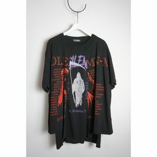 美品正規 22SS RAF SIMONS ダブル Tシャツ 黒914N▲