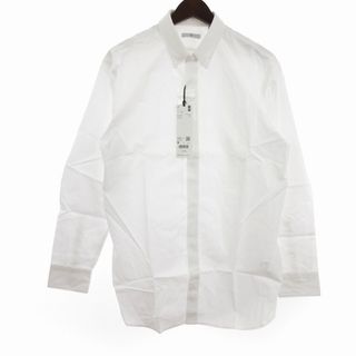 ユニクロ(UNIQLO)のユニクロ タグ付き スーピマコットンレギュラーフィットシャツ 白 M ■SM1(シャツ)