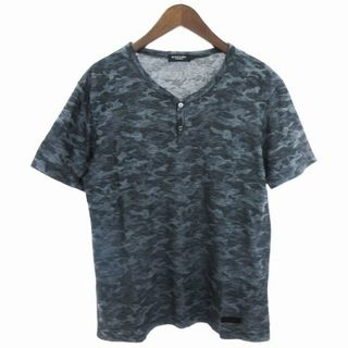 ブラックレーベルクレストブリッジ Tシャツ 半袖 迷彩 黒 L ■SM1