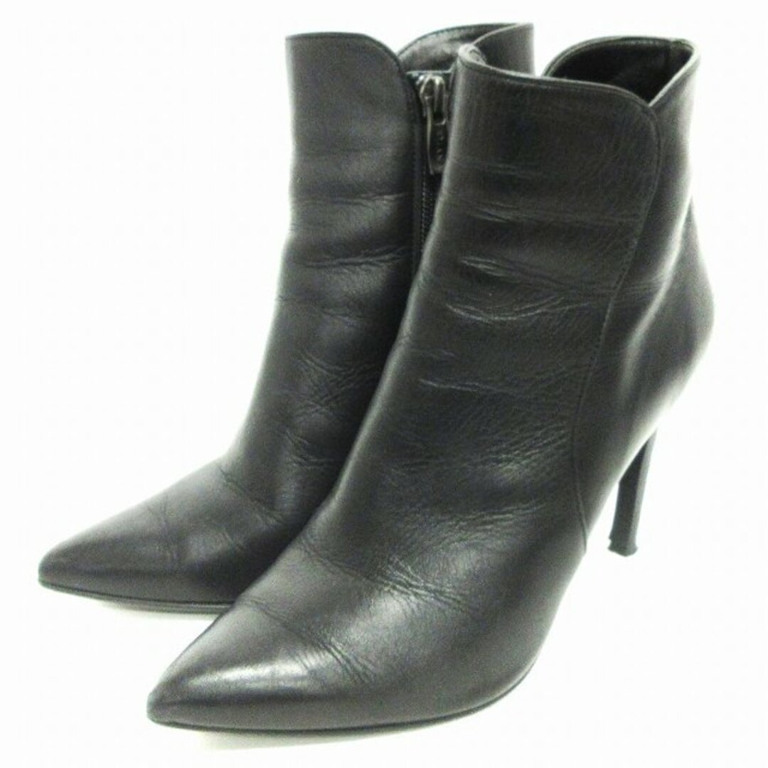 DIANA(ダイアナ)のダイアナ ショートブーツ ハイヒールピンヒール ポインテッドトゥ 黒 23cm レディースの靴/シューズ(ブーツ)の商品写真