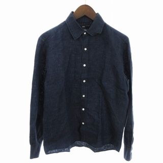 シップス(SHIPS)のシップス BAIRD McNUTT アイリッシュリネン シャツ 紺 S ■SM(シャツ)