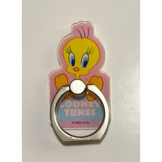 【いいね不要】 トゥイーティー スマホリング iPhone  tweety(その他)