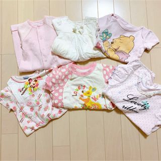 ベビーギャップ(babyGAP)のロンパース  女の子　baby gap 半袖　50〜60(ロンパース)