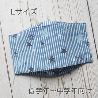 男の子☆ハンドメイドマスク 舟型 Lサイズ(外出用品)