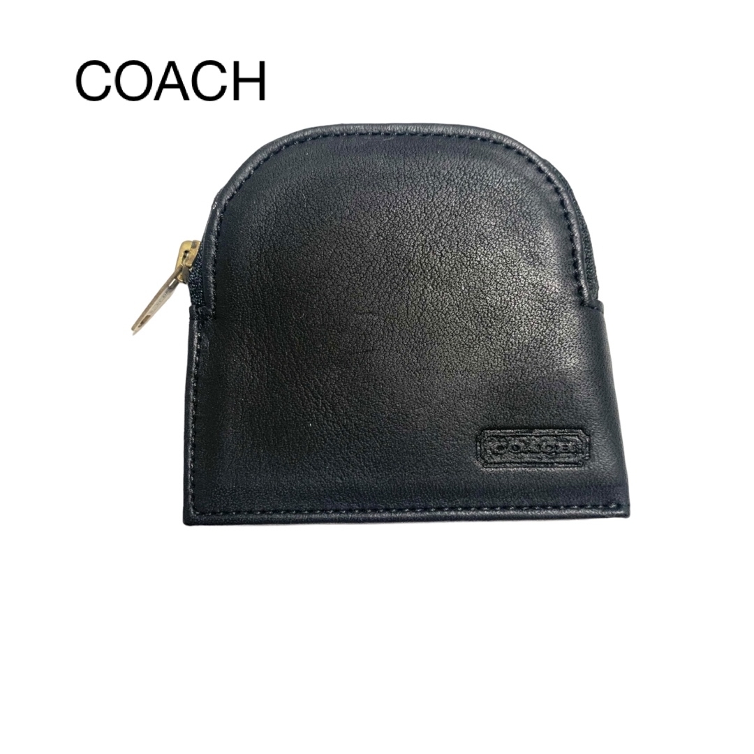 COACH(コーチ)のCoach コーチ　コインケース　小銭入れ　レザー　ブラック　 レディースのファッション小物(コインケース)の商品写真