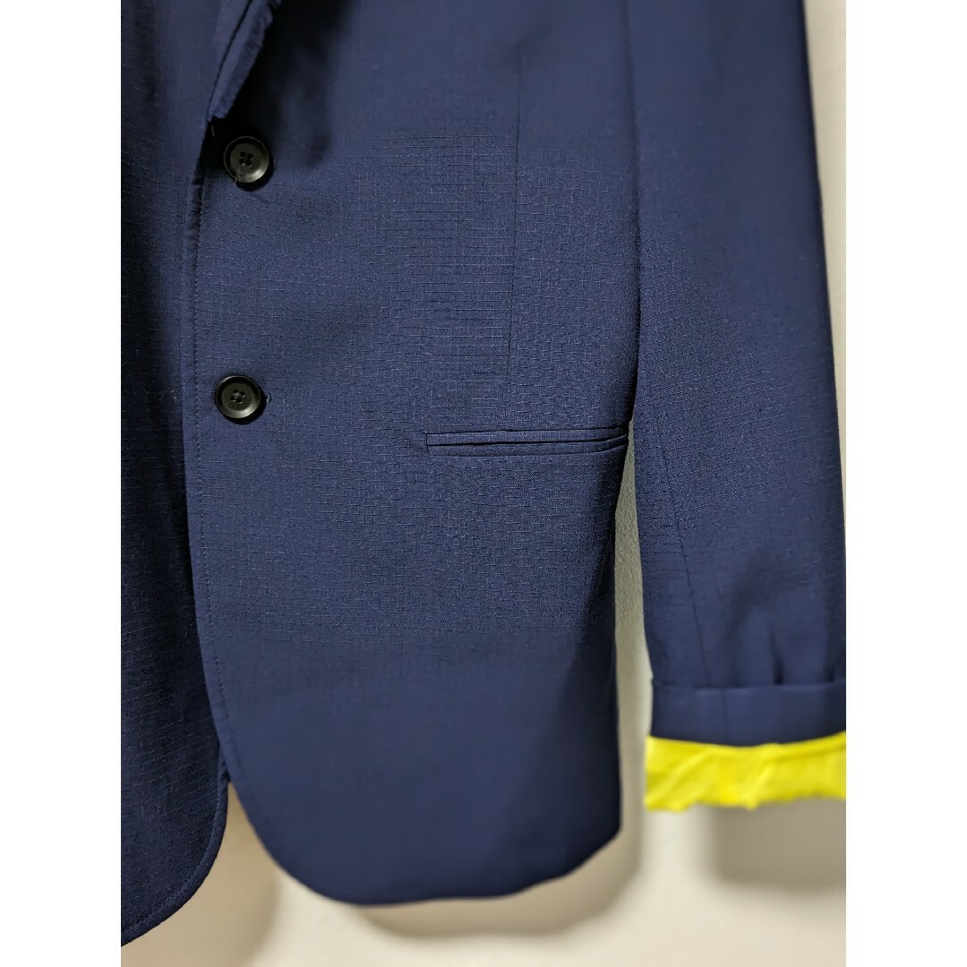 DIESEL(ディーゼル)のDIESEL ほつれ加工テーラードジャケット46/ディーゼルネイビーブルー黄 メンズのジャケット/アウター(テーラードジャケット)の商品写真