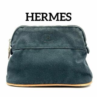 Hermes - HERMES エルメス ボリード PM キャンバス レザー ブラック ポーチ