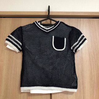 コムサイズム(COMME CA ISM)のコムサイズム　Tシャツ＆メッシュセーター2枚セット　130(Tシャツ/カットソー)