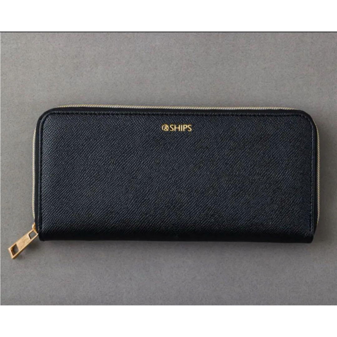 SHIPS(シップス)のSHIPS［シップス］ カードもコインもたっぷり収納 長財布 BLACK メンズのファッション小物(長財布)の商品写真