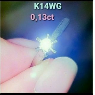 K14WG 立爪ダイヤモンド リング💍(リング(指輪))