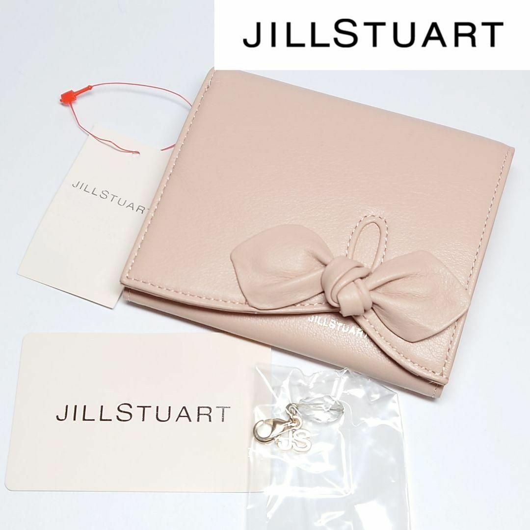 JILLSTUART(ジルスチュアート)の【新品タグ付き】ジルスチュアート リボン二つ折り財布 ピンク レディースのファッション小物(財布)の商品写真