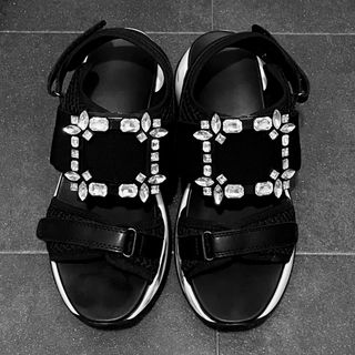 CHANEL - ☆未使用 22SS シャネル ココマーク プリント サンダル CHANEL - ☆未使用 22SS シャネル ココマーク プリント サンダル