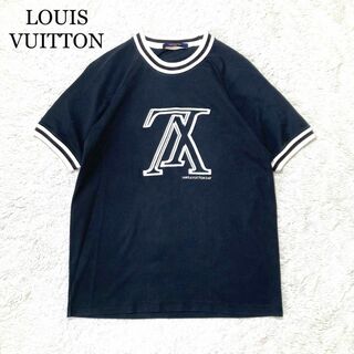 LOUIS VUITTON - 【未使用級】ルイヴィトン Tシャツ 黒 ブラック ラグラン 刺繍 ユニセックス