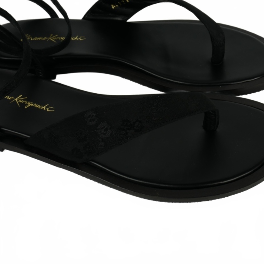 マメクロゴウチ トング ストラップサンダル 22.5cm 黒 ブラック レディースの靴/シューズ(サンダル)の商品写真