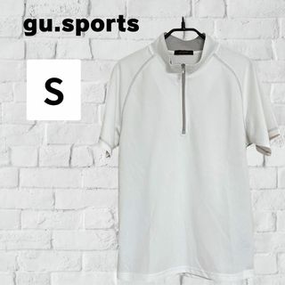 GU - ジーユースポーツ  半袖 ハーフジップ Tシャツ ハイネック スポーツウェア