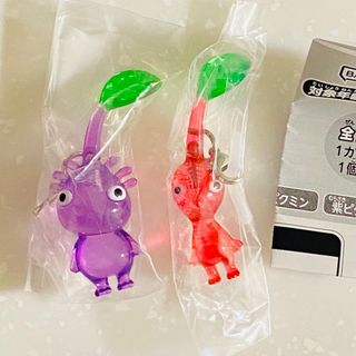 バンダイ(BANDAI)のピクミン めじるしアクセサリー 赤 紫 セット(キャラクターグッズ)