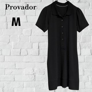 プロバドール Provador ポロチュニック ワンピース Mブラック トップス(チュニック)