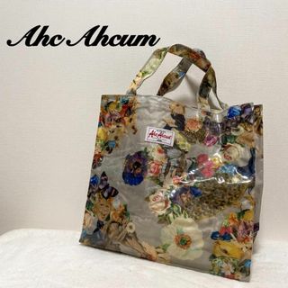 アチャチュムムチャチャ(AHCAHCUM.muchacha)の美品✨Ahcahcumあちゃちゅむハンドバッグトートバッグ花柄フラワー総柄(トートバッグ)