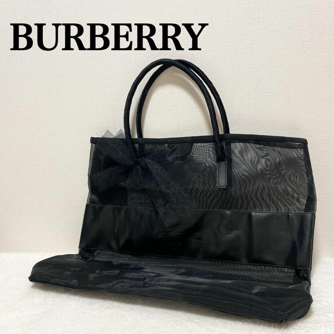 BURBERRY(バーバリー)の美品✨BURBERRYバーバリーハンドバッグトートバッグブラック黒 レディースのバッグ(トートバッグ)の商品写真