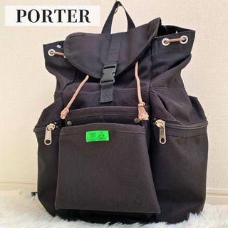 ポーター(PORTER)の【ワケあり】 ポーター リュック マルチポケット ブラック 大きいサイズ(バッグパック/リュック)