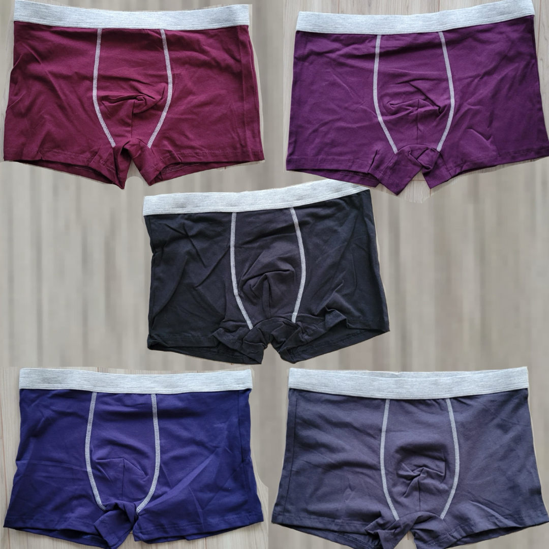 L パープル ボクサーパンツ パンツ 下着 男性用 シームレス ショーツ 紫 メンズのアンダーウェア(ボクサーパンツ)の商品写真