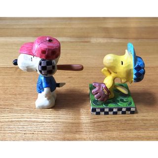 SNOOPY - 美品！！ JIM SHORE ジムショア スヌーピー ウッドストック 野球 