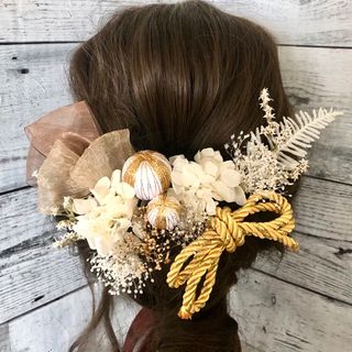 髪飾りドライフラワー和装＊袴ヘアピン卒業式結婚式成人式＊ヘアパーツ花飾り(ヘアピン)