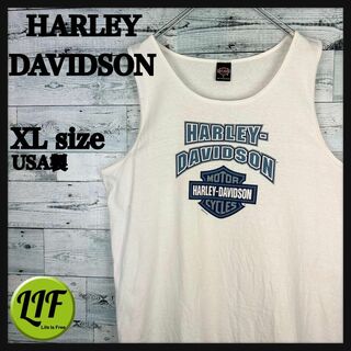 Harley Davidson - ハーレーダビッドソン USA製 両面プリント タンクトップ ホワイト XL